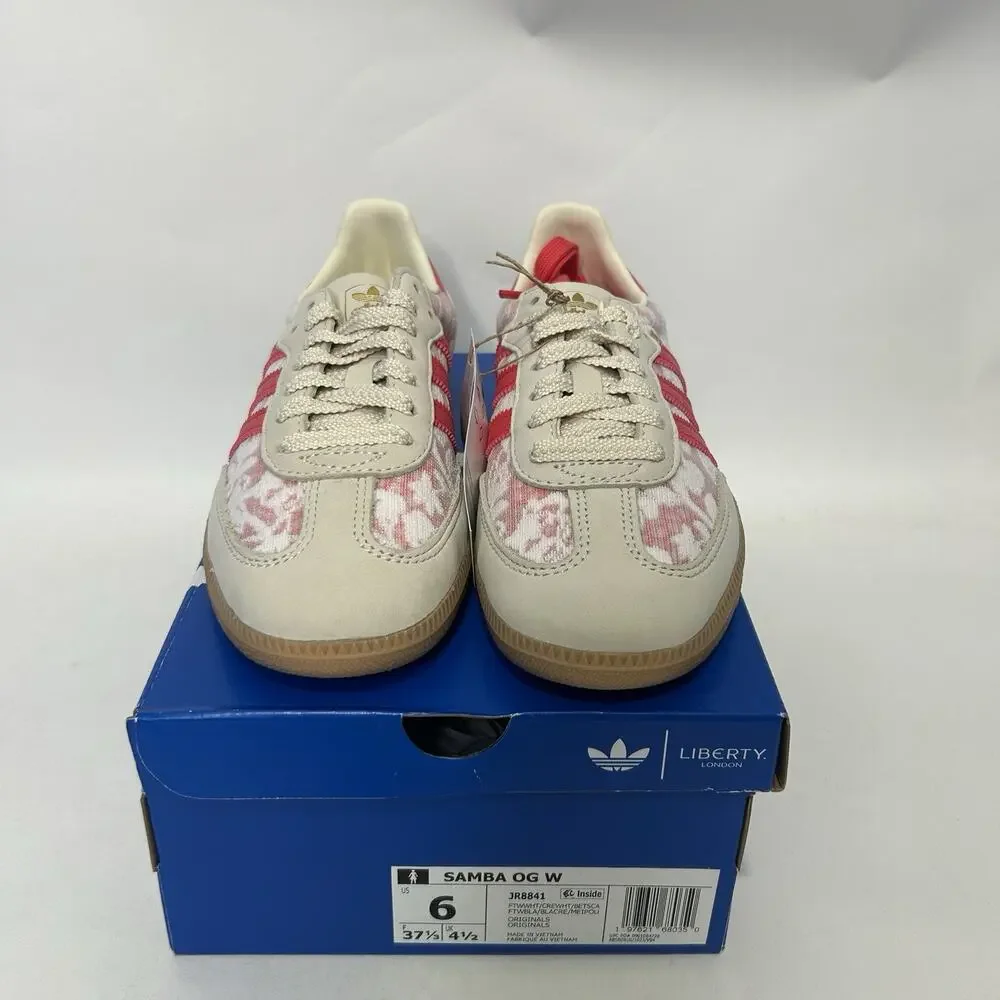 Adidas Samba OG X Liberty London - “Better Scarlet” JR8841 - Picture 2 of 6